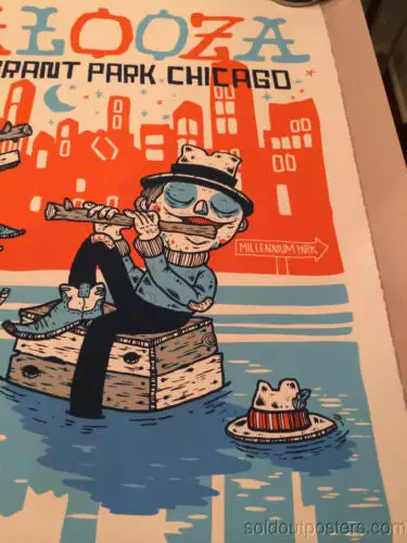 Michael Sieben Lollapalooza - 2013 Artist Poster Print SIGNED & NUMBERED Perry Farrell Sieben Gig Posters 7 Michael Sieben Lollapalooza - 2013 Artist Poster Print SIGNED & NUMBERED Perry Farrell Sieben Gig Posters