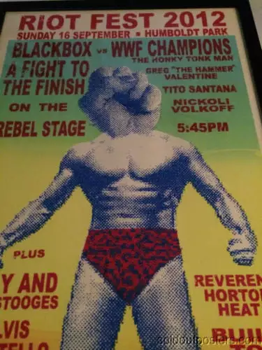 RIOT FEST 2012 Steve Walters Poster Print FRAMED Gogol Bordello FRAMED 4 RIOT FEST 2012 Steve Walters Poster Print FRAMED Gogol Bordello FRAMED