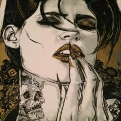 Queens Of The Stone Age - 2014 Rhys Cooper Poster NIN QOTSA Vector Arena Auc