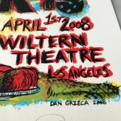 The Black Keys - 2008 Dan Grzeca Poster Wiltern Theatre Los Angeles S/N