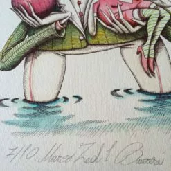 Art Prints Onions And Women Make Me Cry 2014 Zed1 Poster Print SIGNED #'d Hand Embellished