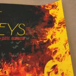 Gig Posters Arctic Monkeys - 2014 Todd Slater Poster Seattle, WA Paramount Theatre Red