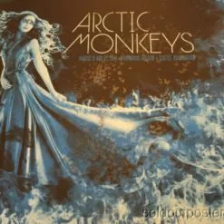 Arctic Monkeys - 2014 Todd Slater Poster Seattle, WA Paramount Theatre Blue Gig Posters