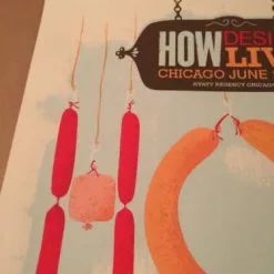 How Design Live - Delicious Design Poster Print Chicago, IL Hot Dog Screen Print Art Prints