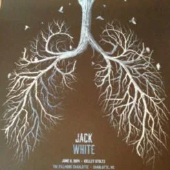 Gig Posters Jack White - 2014 DKNG Poster Print 1st Edition The Fillmore, Charlotte, NC