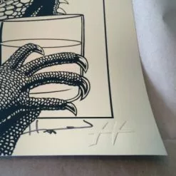 Queens Of The Stone Age - 2014 Justin Hampton Poster Print QOTSA Portland, GOLD