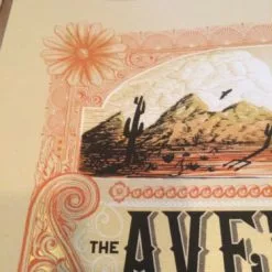 The Avett Brothers - 2014 Zeb Love Poster Print Shrine Auditorium Los Angeles Gig Posters
