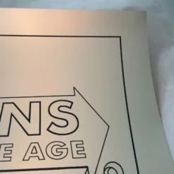 Queens Of The Stone Age - 2014 Justin Hampton Poster Print QOTSA Portland, GOLD