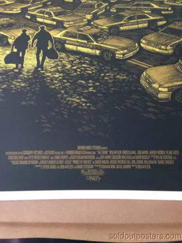 The Town - 2013 Daniel Danger Poster Print Mondo Variant Numbered Ed Of 160 7 The Town - 2013 Daniel Danger Poster Print Mondo Variant Numbered Ed Of 160