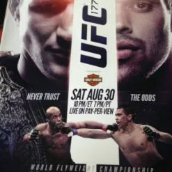 Sold Out Posters UFC 177 -2014 Poster Print Dillashaw Vs. Barao II 2 MMA