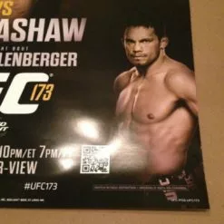 Sold Out Posters UFC 173 - 2014 Poster Renan Barao Vs TJ Dillshaw Lawler Vs. Ellenberger Print MGM