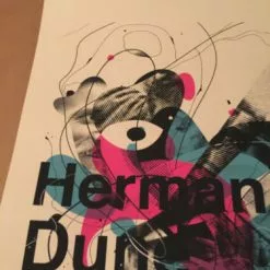 Herman Dune & Julie Doiron - 2009 Delicious Design Poster Print Chicago, IL