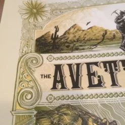 The Avett Brothers - 2014 Zeb Love Poster Print Shrine Auditorium Los Angeles Gig Posters