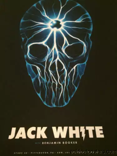 Gig Posters Jack White - 2014 Justin Erickson Poster Pittsburgh, PA Stage AE 3 Gig Posters Jack White - 2014 Justin Erickson Poster Pittsburgh, PA Stage AE