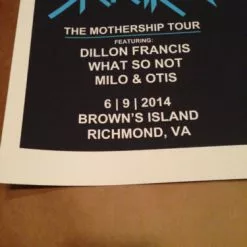 Gig Posters Skrillex - 2014 Tim Doyle Poster Print Dillon Francis What So Not Milo & Otis 9 Gig Posters Skrillex - 2014 Tim Doyle Poster Print Dillon Francis What So Not Milo & Otis