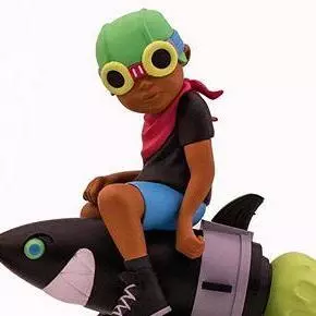 Rocket Bait - 2017 Hebru Brantley BBC Black Shirt Flyboy Complex Con Vinyl Toy Sculptures/Toys 3 Rocket Bait - 2017 Hebru Brantley BBC Black Shirt Flyboy Complex Con Vinyl Toy Sculptures/Toys