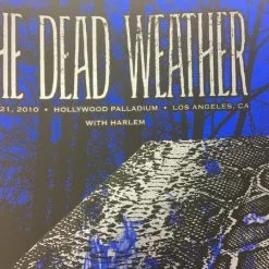 Gig Posters The Dead Weather - 2010 Todd Slater Poster Hollywood, CA Hollywood Palladium