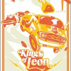 Kings Of Leon - 2017 Jason Malmberg Poster Holmdel, NJ, PNC Bank Arts Center Gig Posters