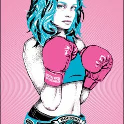 Kings Of Leon - 2017 Kate Crosgrove Poster Houston, TX Boxer Boxing