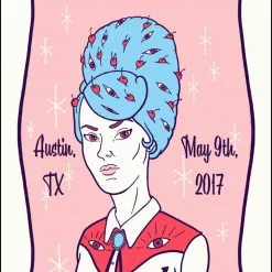 Gig Posters Kings Of Leon - 2017 Tyler Skaggs Poster Austin, Texas 360 Amphitheater