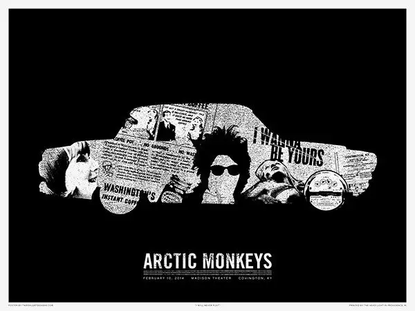 Arctic Monkeys - 2014 Third Alert Designs Poster Covington 4 Arctic Monkeys - 2014 Third Alert Designs Poster Covington