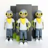 Sculptures/Toys Fly Boy Action Figure - 2017 Hebru Brantley Mellow Yellow Ed Flyboy C2E2 Exclusi
