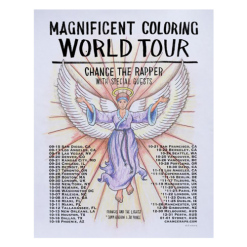 Chance The Rapper - OJ Hays Poster MCWT Magnificent Coloring World Tour