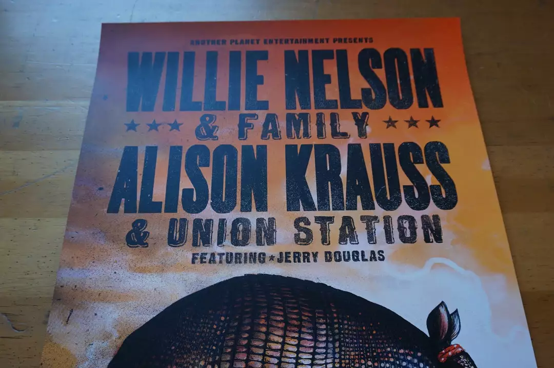 Willie Nelson - 2015 Zeb Love Poster Print Allison Krauss Berkeley GA 4 Willie Nelson - 2015 Zeb Love Poster Print Allison Krauss Berkeley GA