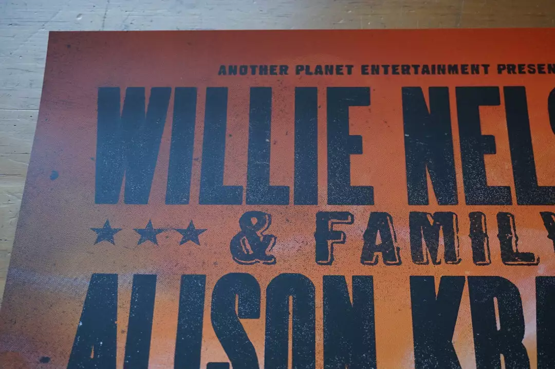 Willie Nelson - 2015 Zeb Love Poster Print Allison Krauss Berkeley GA 5 Willie Nelson - 2015 Zeb Love Poster Print Allison Krauss Berkeley GA
