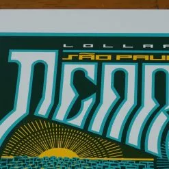 Pearl Jam - 2013 Brad Klausen Print Lollapalooza Poster Sao Paulo, Brazil Show