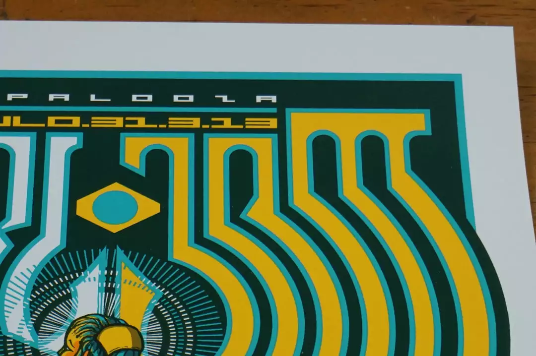 Pearl Jam - 2013 Brad Klausen Print Lollapalooza Poster Sao Paulo, Brazil S/N Gig Posters 7 Pearl Jam - 2013 Brad Klausen Print Lollapalooza Poster Sao Paulo, Brazil S/N Gig Posters