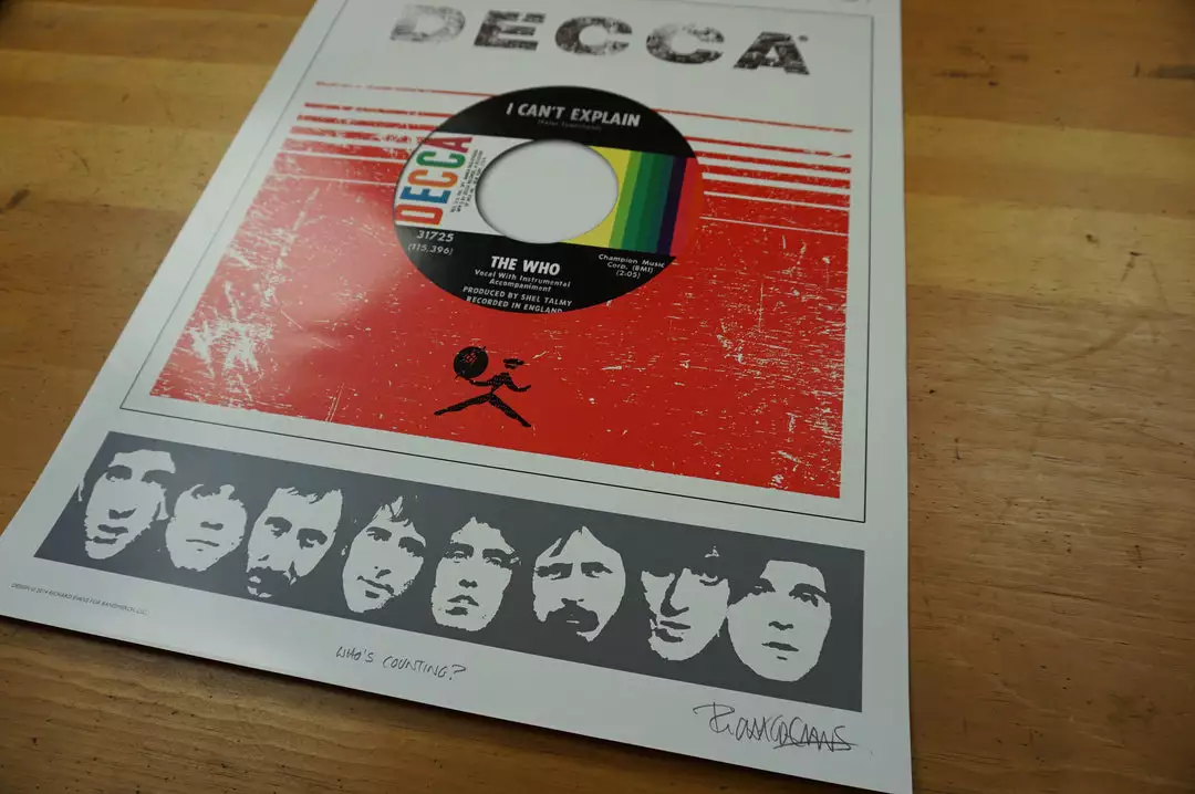 The Who - 2015 Richard Evans Poster Who's Counting 50th Anniversary Tour Gig Posters 10 The Who - 2015 Richard Evans Poster Who's Counting 50th Anniversary Tour Gig Posters