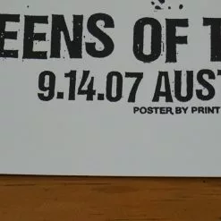 Gig Posters Queens Of The Stone Age - 2007 Print Mafia Poster Austin TX ACL
