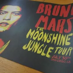 Sold Out Posters Bruno Mars - 2013 Moonshine Jungle Tour Poster Print San Deigo CA Gig Posters