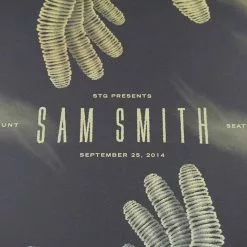 Sam Smith - 2014 DKNG Screen Printed Poster Seattle Paramount