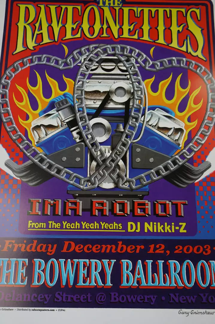 Sold Out Posters The Ravonettes - 2003 Poster Bowery Ballroom New York Gig Posters 4 Sold Out Posters The Ravonettes - 2003 Poster Bowery Ballroom New York Gig Posters