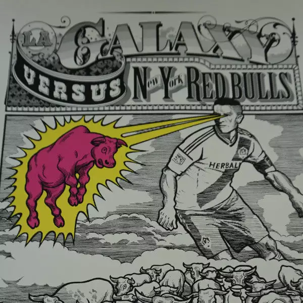 Art Prints LA Galaxy Vs. New York Red Bulls - 2014 Poster Ames Brothers 3 Art Prints LA Galaxy Vs. New York Red Bulls - 2014 Poster Ames Brothers
