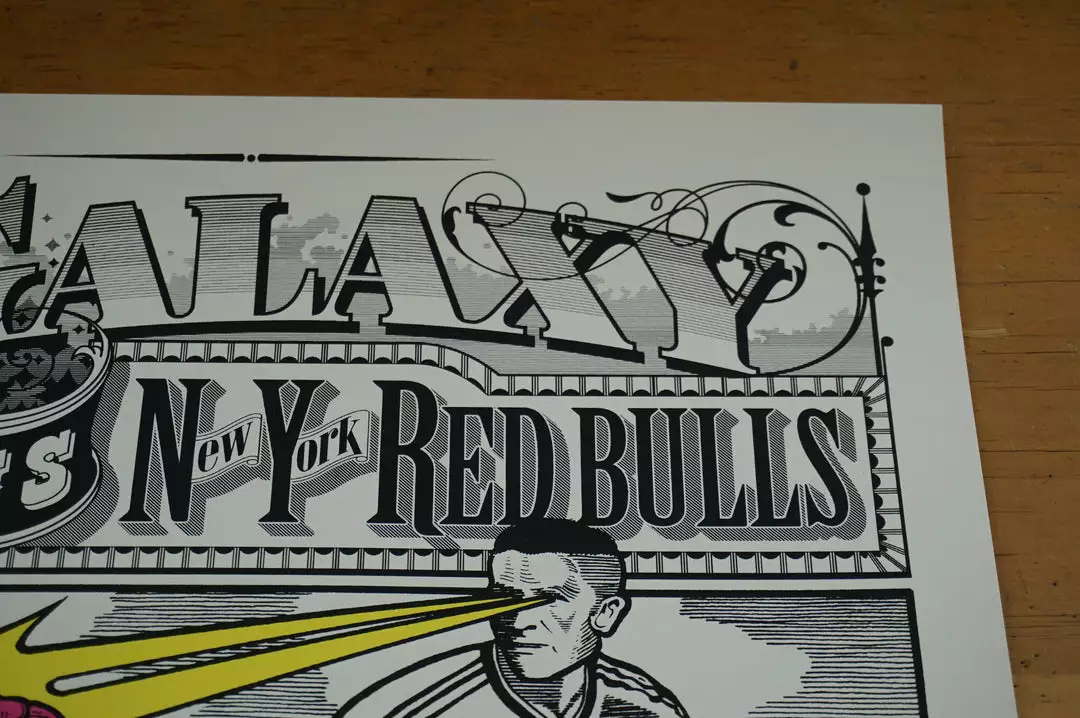 Art Prints LA Galaxy Vs. New York Red Bulls - 2014 Poster Ames Brothers 7 Art Prints LA Galaxy Vs. New York Red Bulls - 2014 Poster Ames Brothers