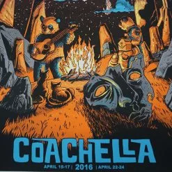 Coachella - 2016 Tim Doyle Poster AP Signed Empire Polo Indio, CA