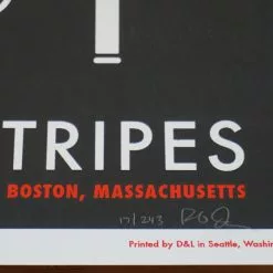 Jack White The White Stripes - 2007 Rob Jones Poster Boston Mass Agganis