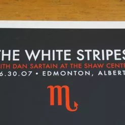 The White Stripes - 2007 Rob Jones Poster Edmonton, Alberta Gig Posters