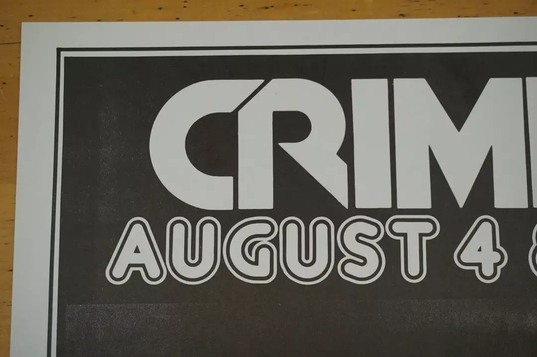 Crime - 1977 James Stark Poster Novak Avengers San Francisco Gig Posters 5 Crime - 1977 James Stark Poster Novak Avengers San Francisco Gig Posters