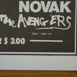 Crime - 1977 James Stark Poster Novak Avengers San Francisco Gig Posters 14 Crime - 1977 James Stark Poster Novak Avengers San Francisco Gig Posters