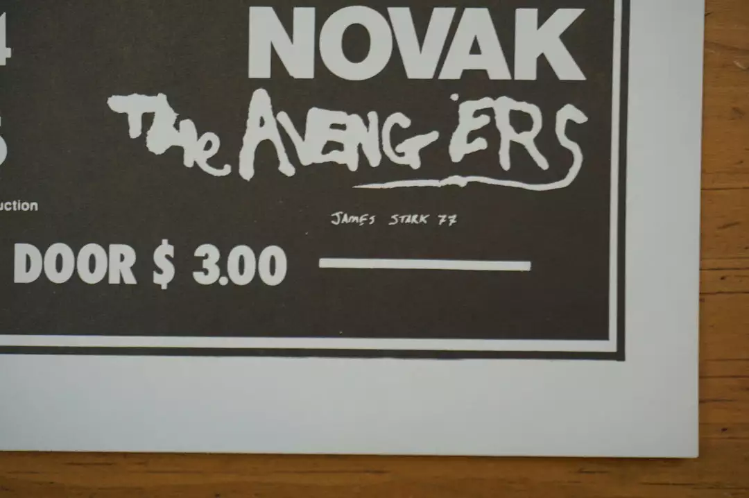 Crime - 1977 James Stark Poster Novak Avengers San Francisco Gig Posters 8 Crime - 1977 James Stark Poster Novak Avengers San Francisco Gig Posters