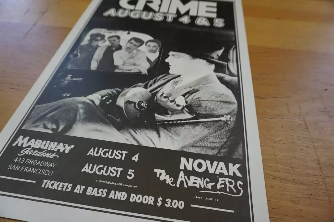 Crime - 1977 James Stark Poster Novak Avengers San Francisco Gig Posters 9 Crime - 1977 James Stark Poster Novak Avengers San Francisco Gig Posters