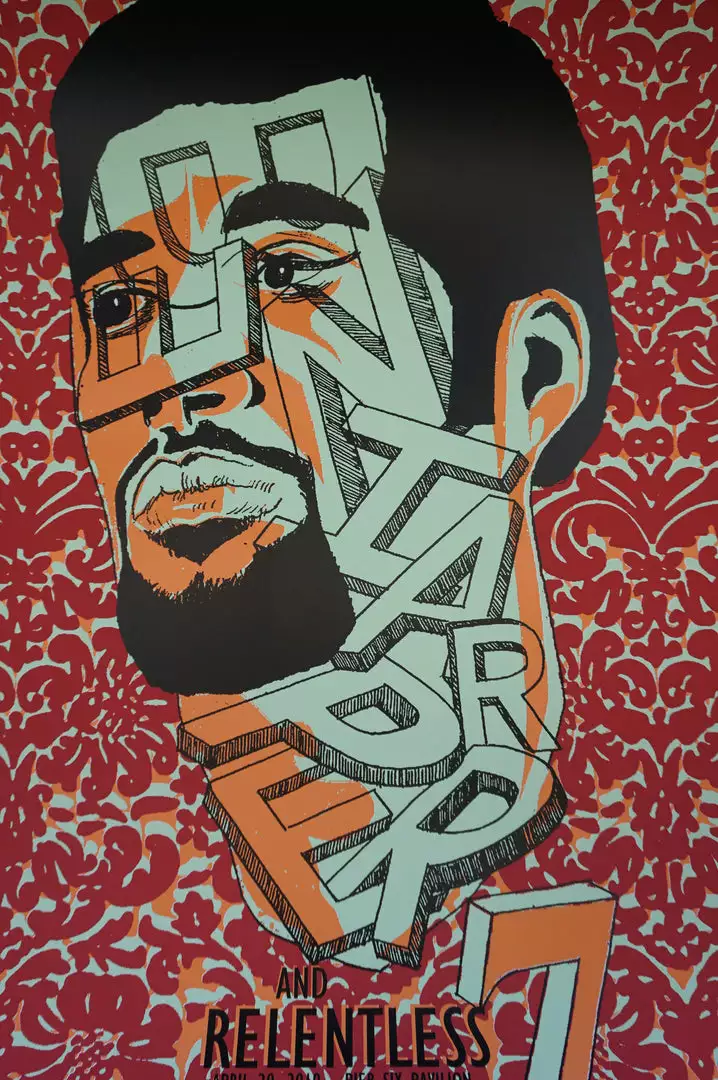 Gig Posters Ben Harper - 2010 Brian Methe Poster Baltimore, MD Pier 6 4 Gig Posters Ben Harper - 2010 Brian Methe Poster Baltimore, MD Pier 6