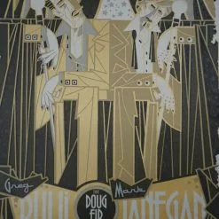 Queens Of The Stone Age Mark Lanegan - 2009 Guy Burwell Poster Greg Dulli Portland