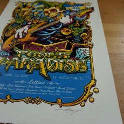 Fool's Paradise - 2016 AJ Masthay Poster St Augustine, FL Gig Posters