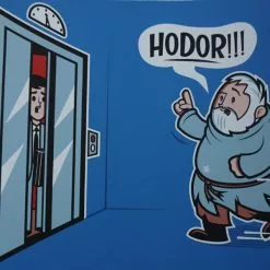 Hold The Door - 2016 Dave Perillo Poster Hodor Game Of Thrones