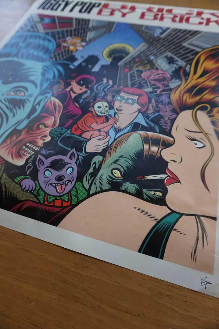 Sold Out Posters Iggy Pop - 1990 Virgin Records Promotional Two Sided Poster Gig Posters 9 Sold Out Posters Iggy Pop - 1990 Virgin Records Promotional Two Sided Poster Gig Posters